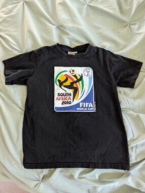 FIFA World Cup 2010 Kids Black Graphic Tee - South Africa